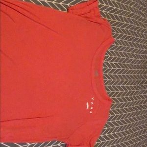 Vans shirt sleeve cropped top
